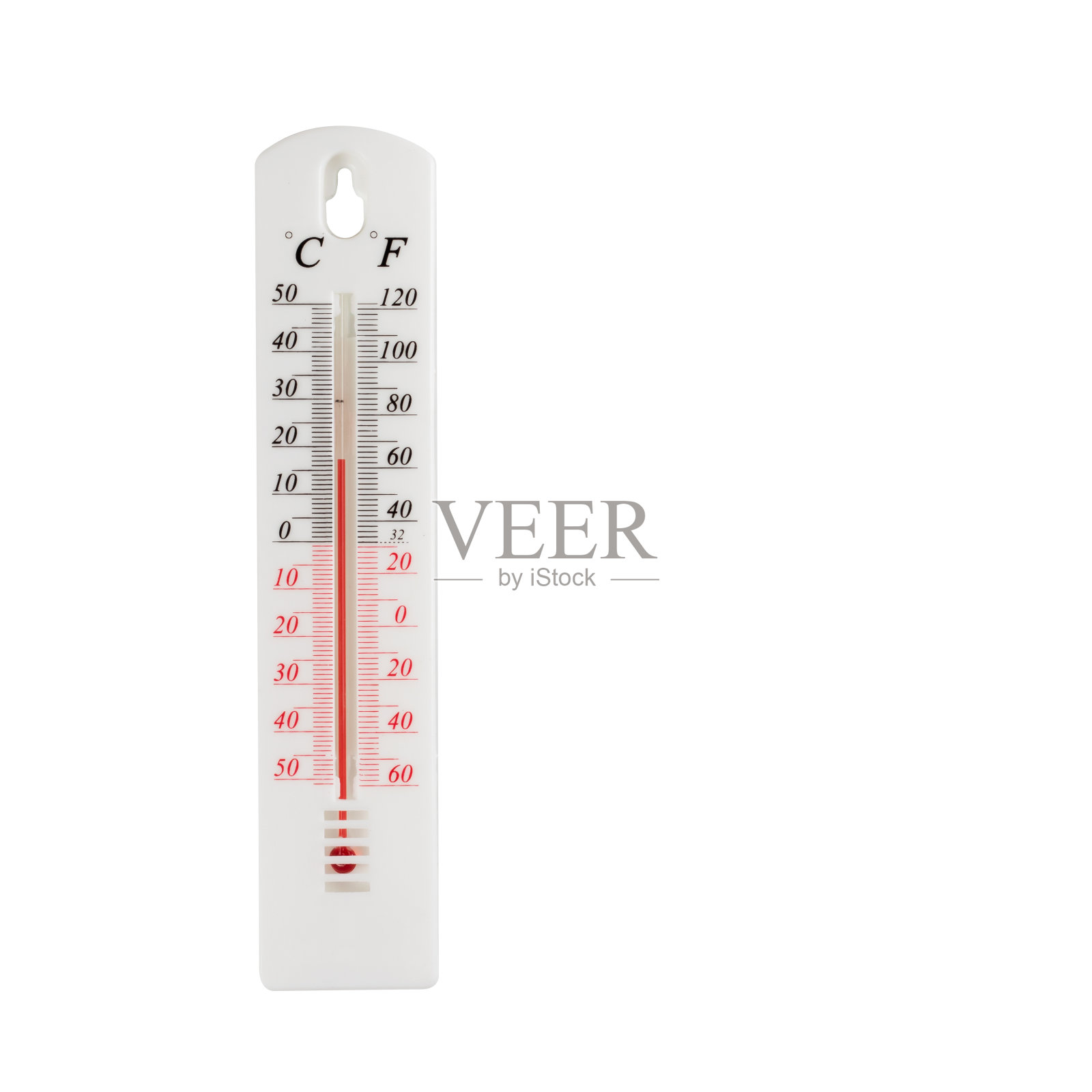 气象温度计孤立在白色背景上照片摄影图片