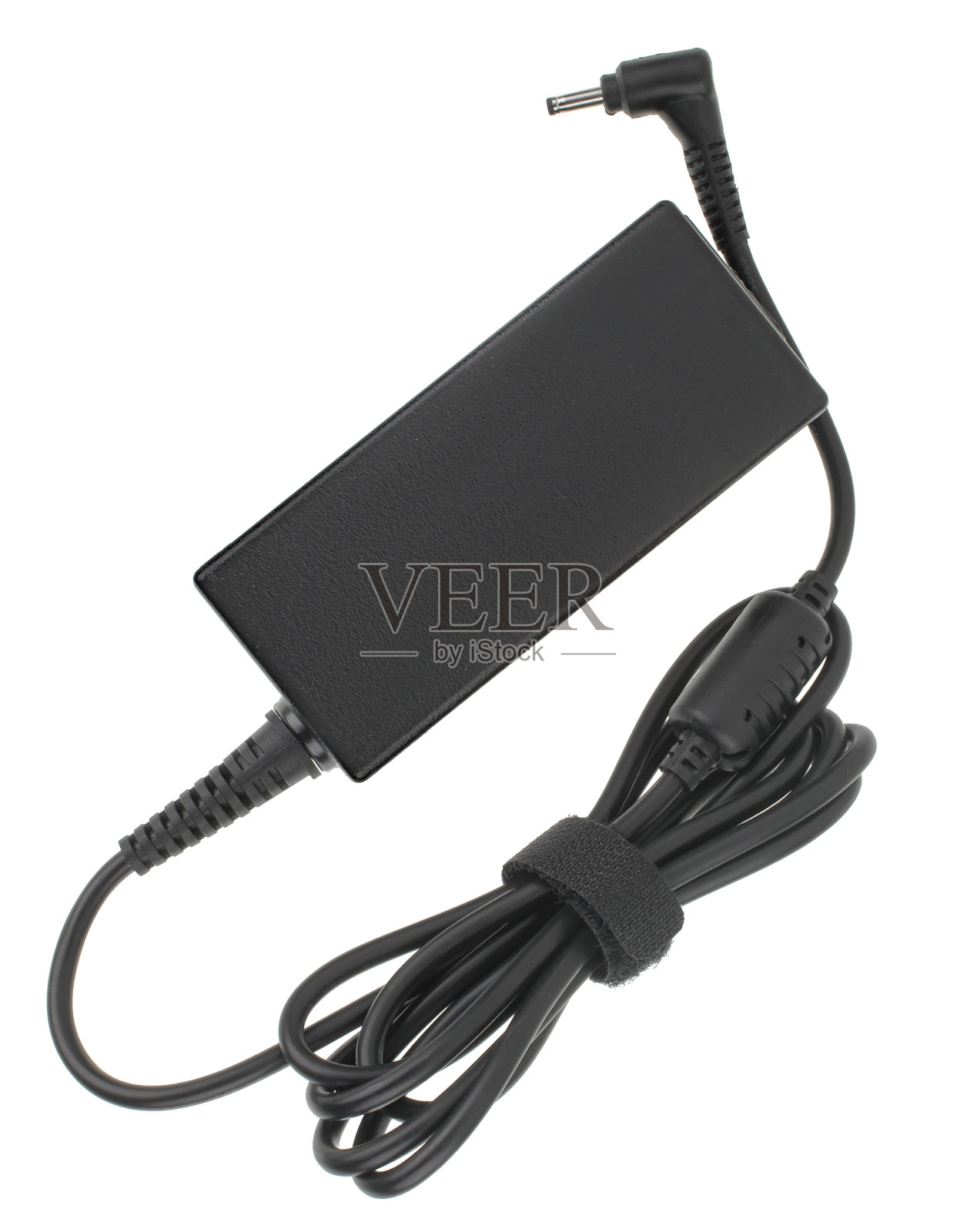 笔记本电脑电源，电脑元件，在白色背景上照片摄影图片