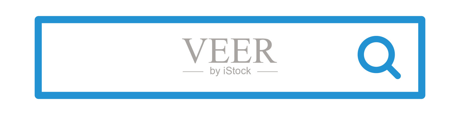 搜索栏与复制空间。网络搜索。可编辑的矢量。插画图片素材