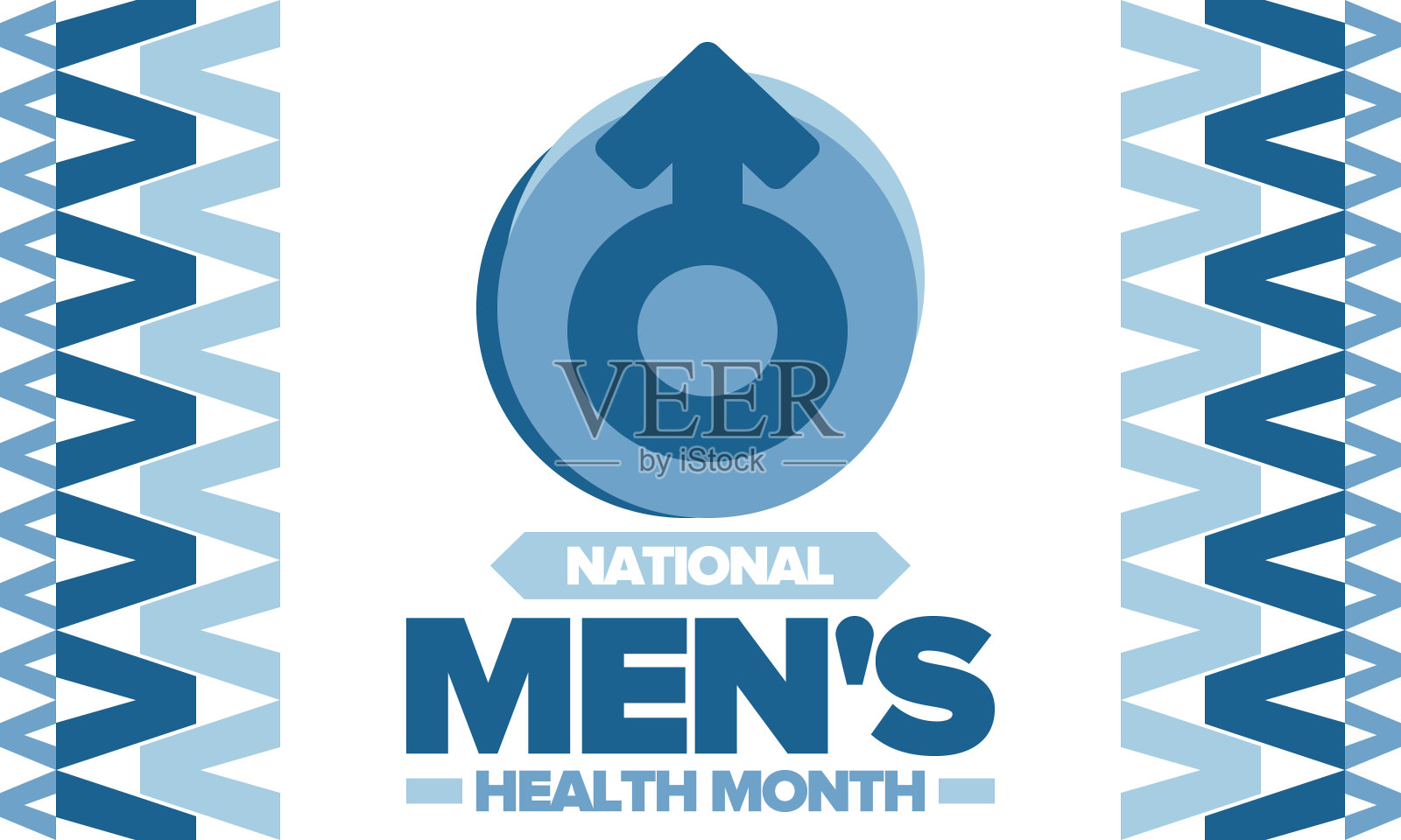 6月全国男性健康月。在美国庆祝。教育课程，教你如何锻炼身体。健康饮食，锻炼身体，预防疾病。医疗向量的海报插画图片素材