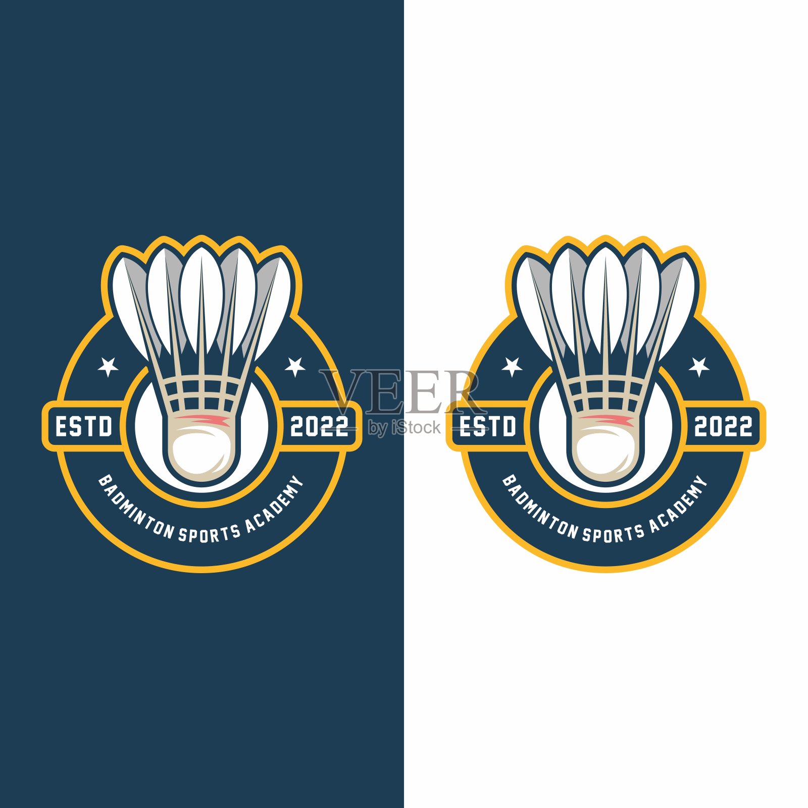 羽毛球图标设计矢量。设计元素图片