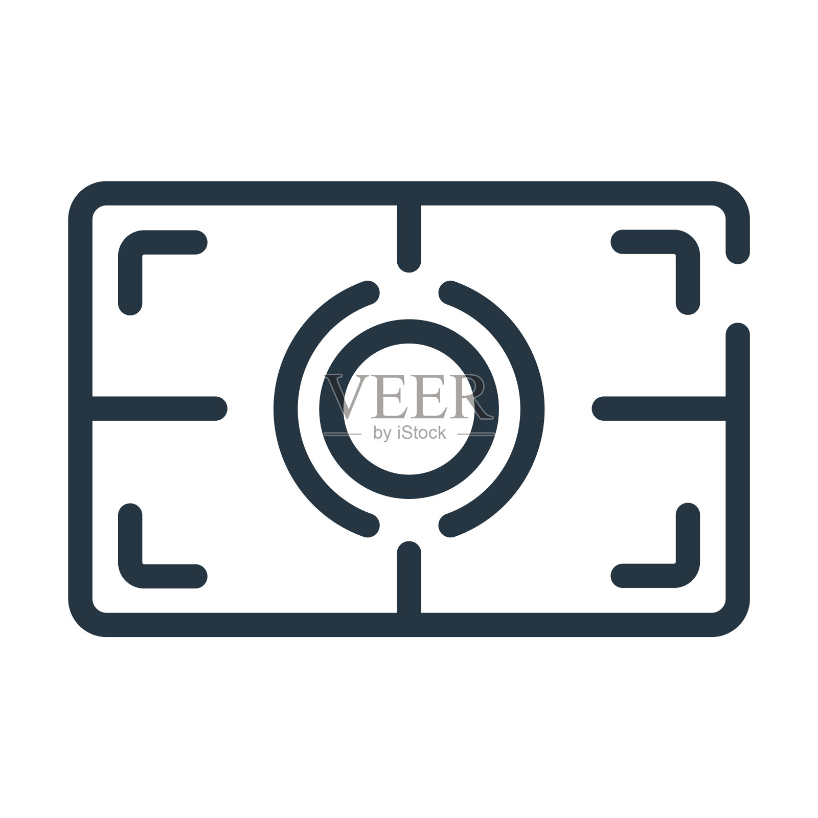 计量细线图标。仪表，测量线性图标从摄影概念孤立的轮廓标志。矢量插图符号元素的网页设计和应用程序。图标素材