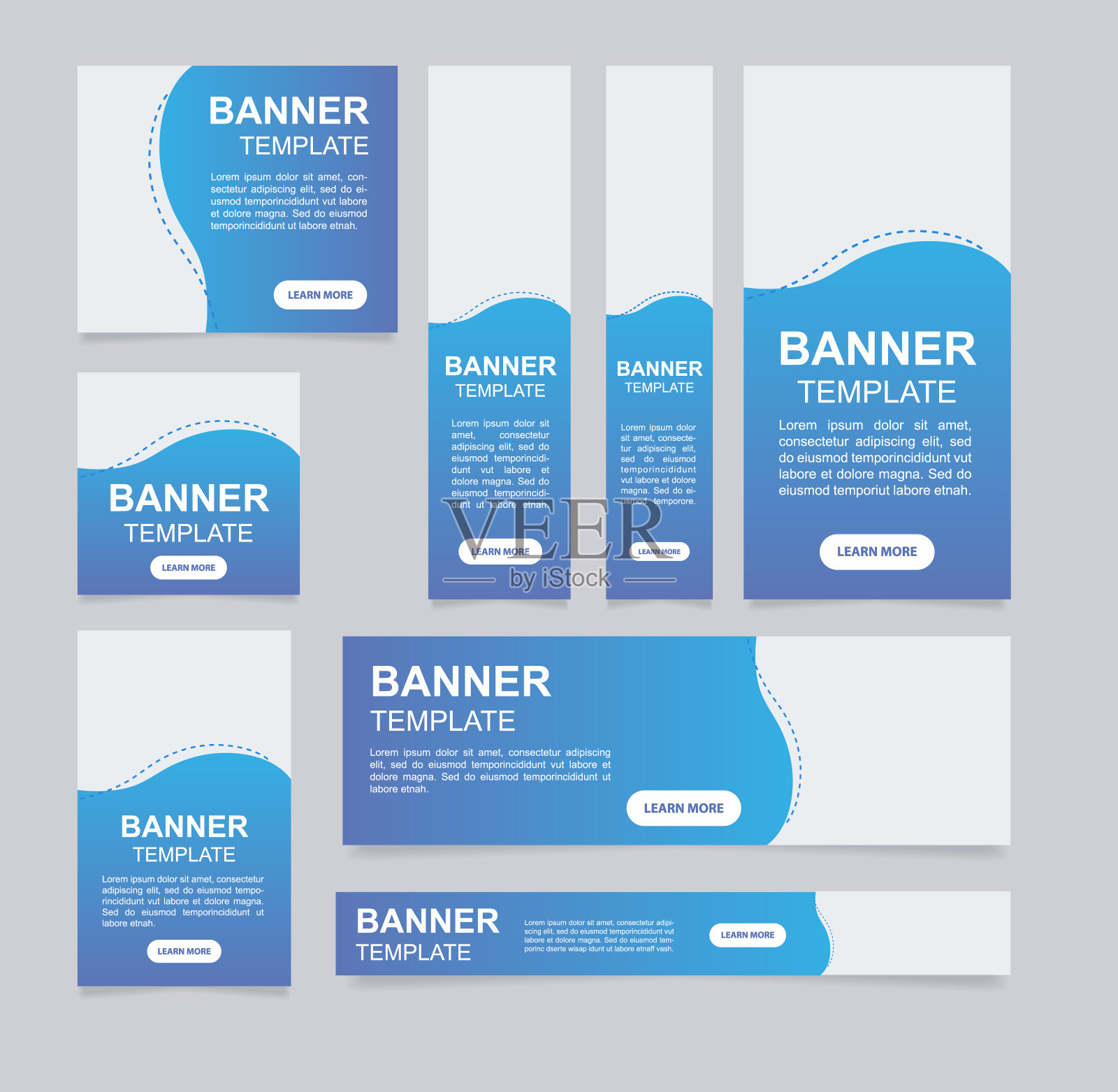 定期接种宣传网页横幅设计模板插画图片素材