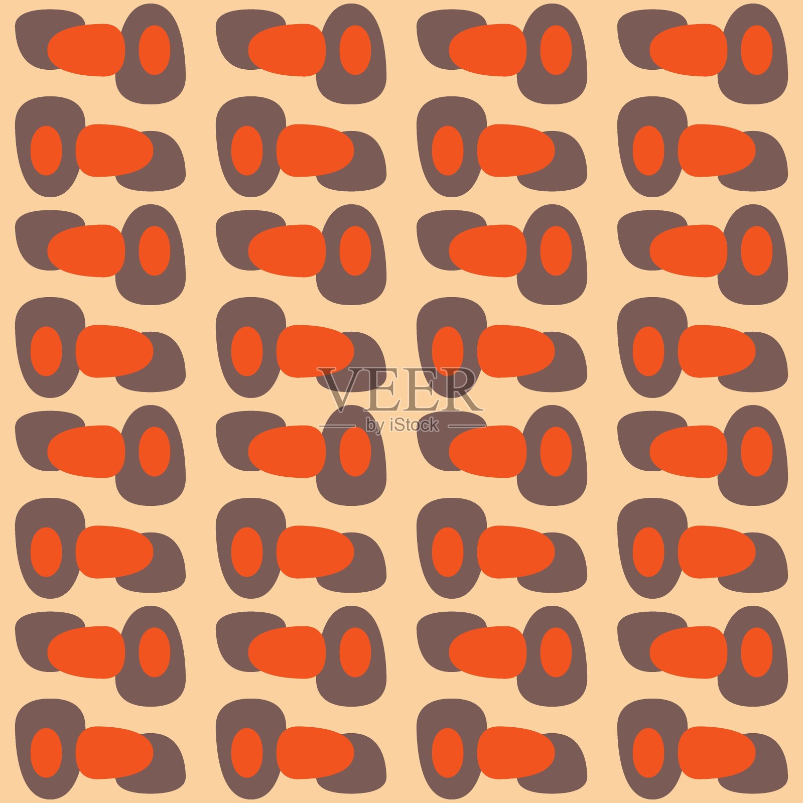 简单抽象无缝图案-强调任何表面。插画图片素材