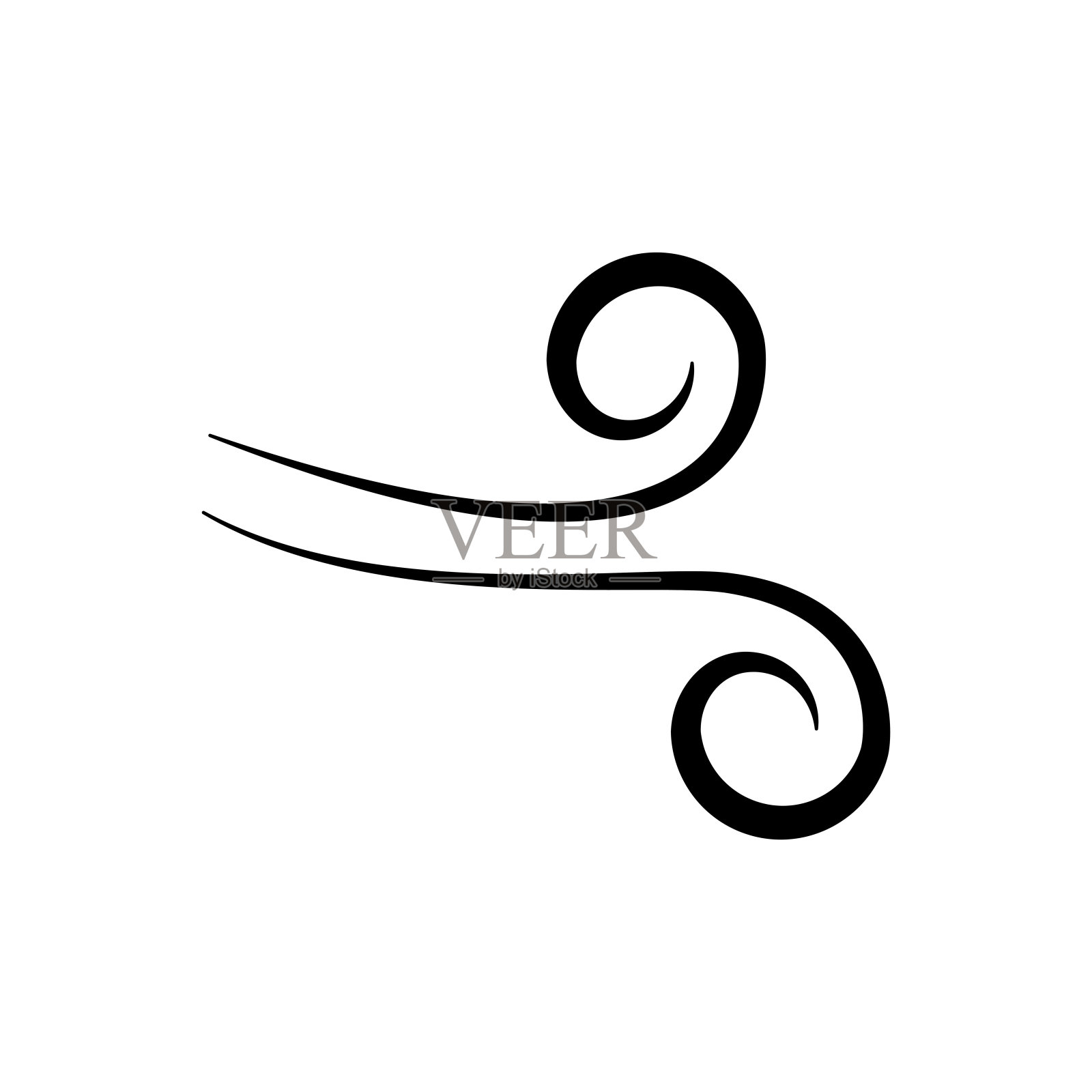 风图标设计矢量标志模板插图标志和符号插画图片素材