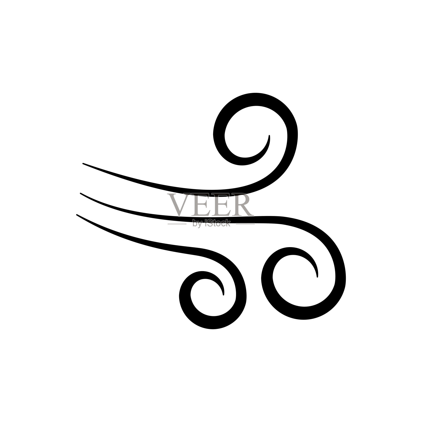 风图标设计矢量标志模板插图标志和符号插画图片素材