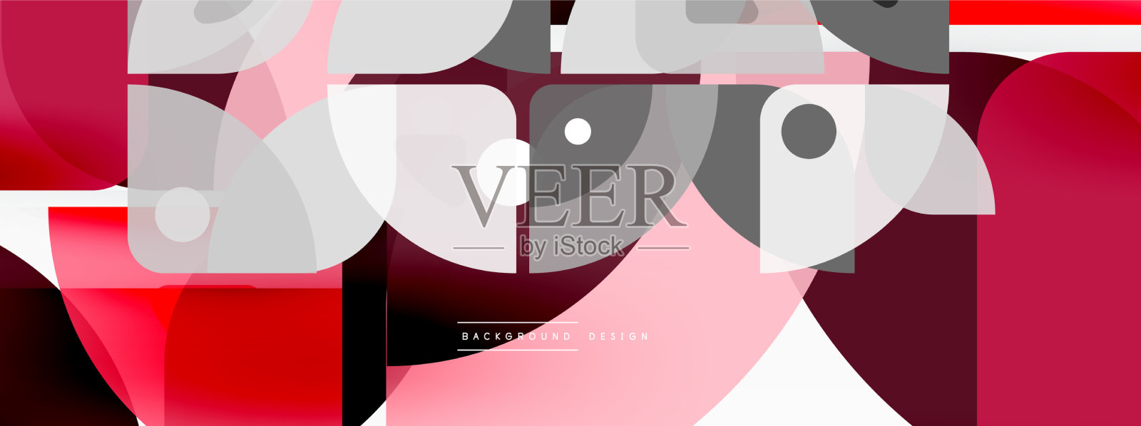 彩色最小几何抽象背景插画图片素材