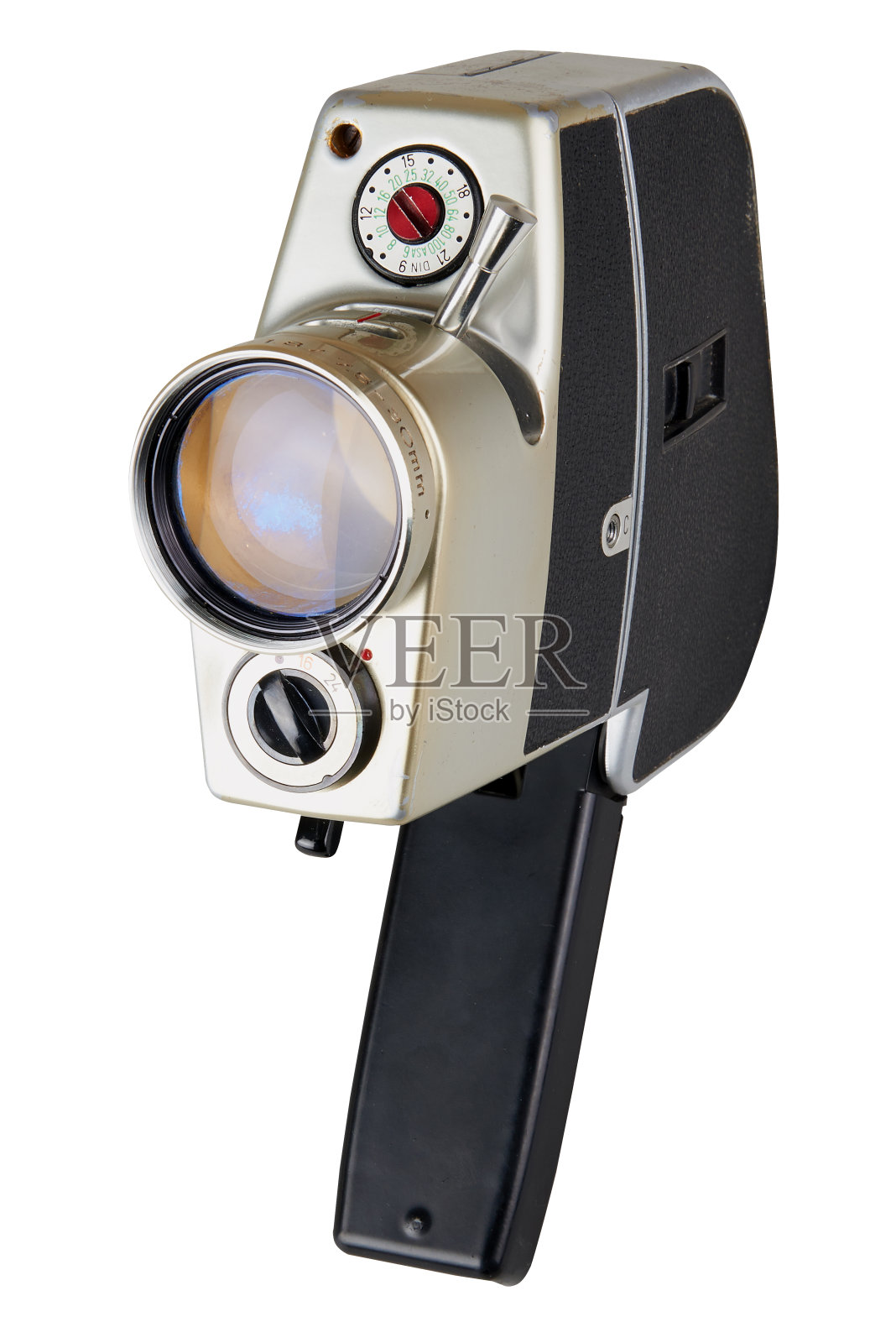 老式相机超级8孤立在白色照片摄影图片