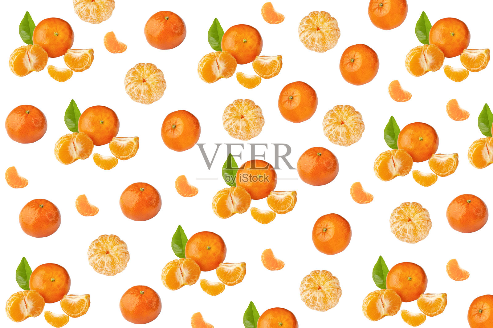 桔红色的水果图案，在白色的背景上被分离出来。前视图。照片摄影图片