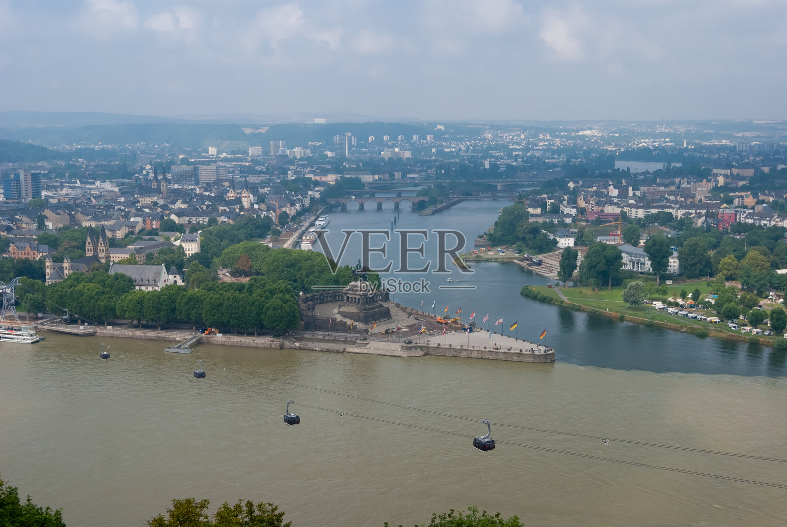 科布伦茨德国莱茵河和摩泽尔河照片摄影图片
