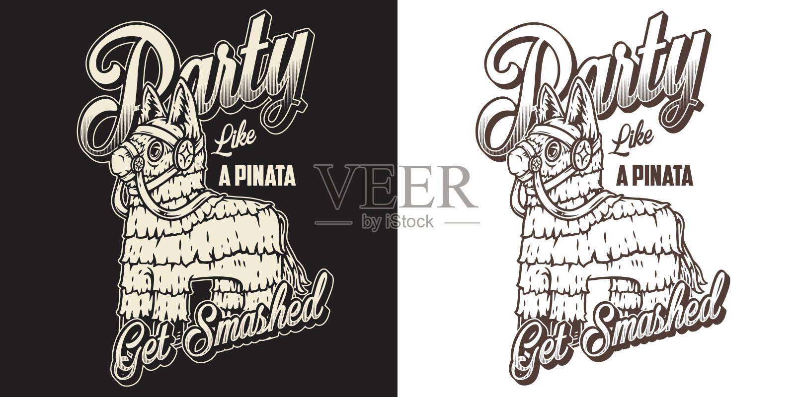 皮纳塔是派对的经典标志插画图片素材