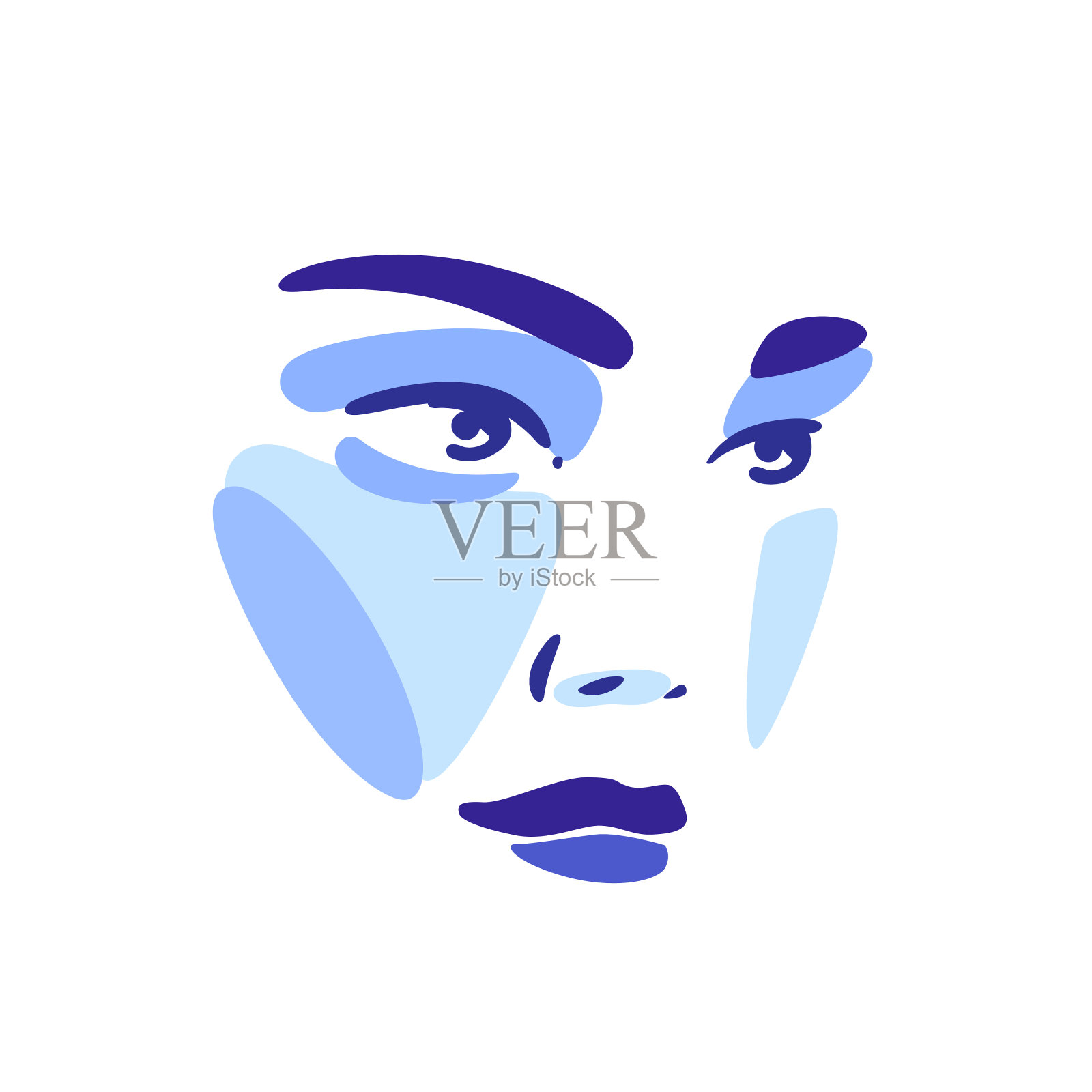 脸插画图片素材