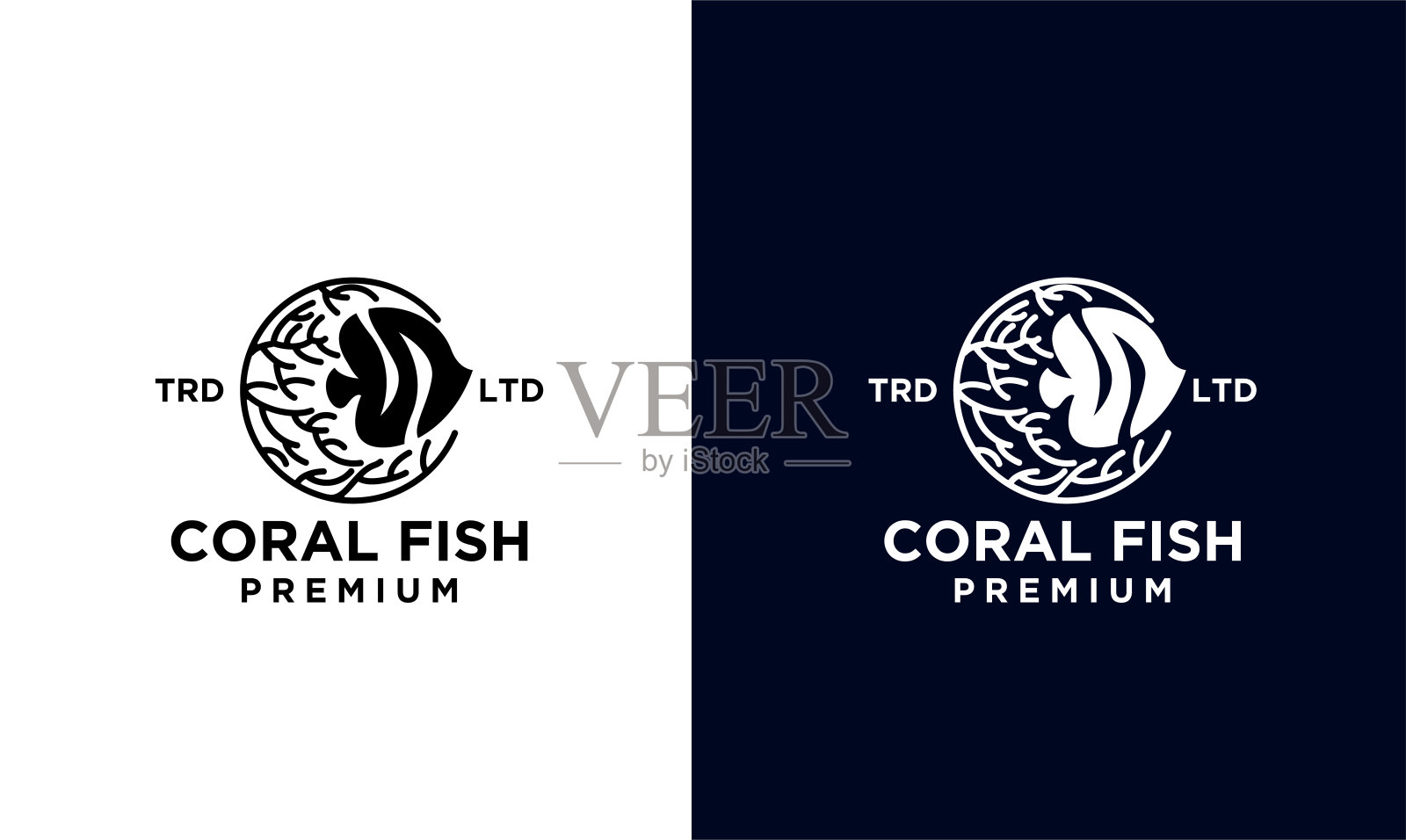 珊瑚鱼图案插图插画图片素材