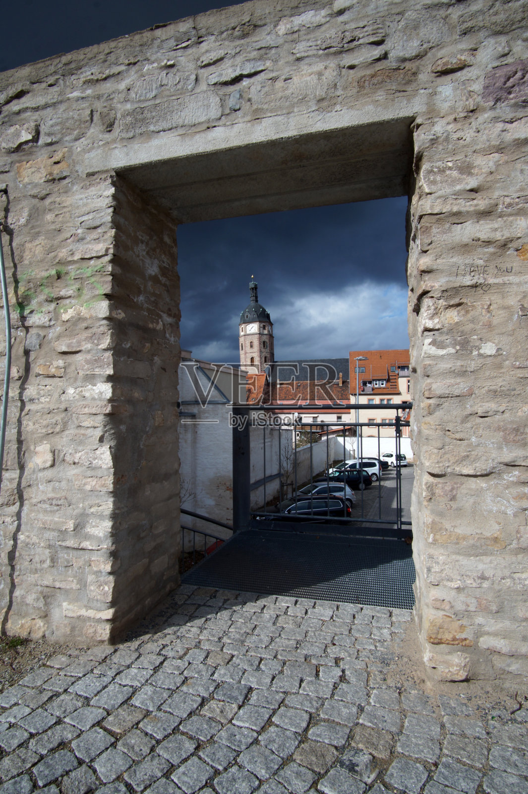 镇墙Sangerhausen照片摄影图片