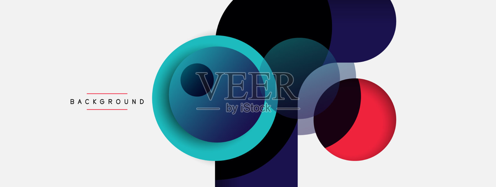 圆的形状圈最小的几何插画图片素材