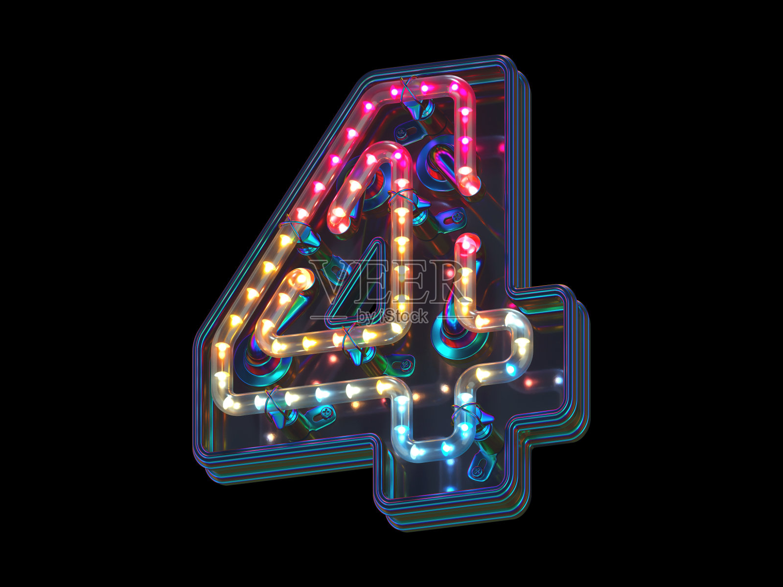 彩色字体。4号照片摄影图片