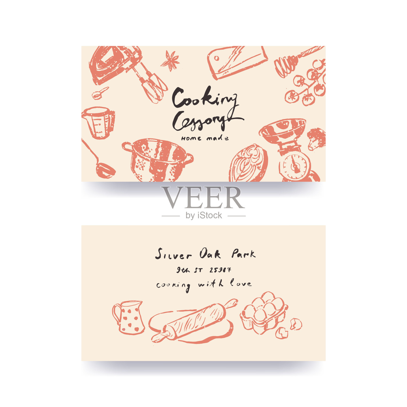 农民的市场卡片设计模板插画图片素材