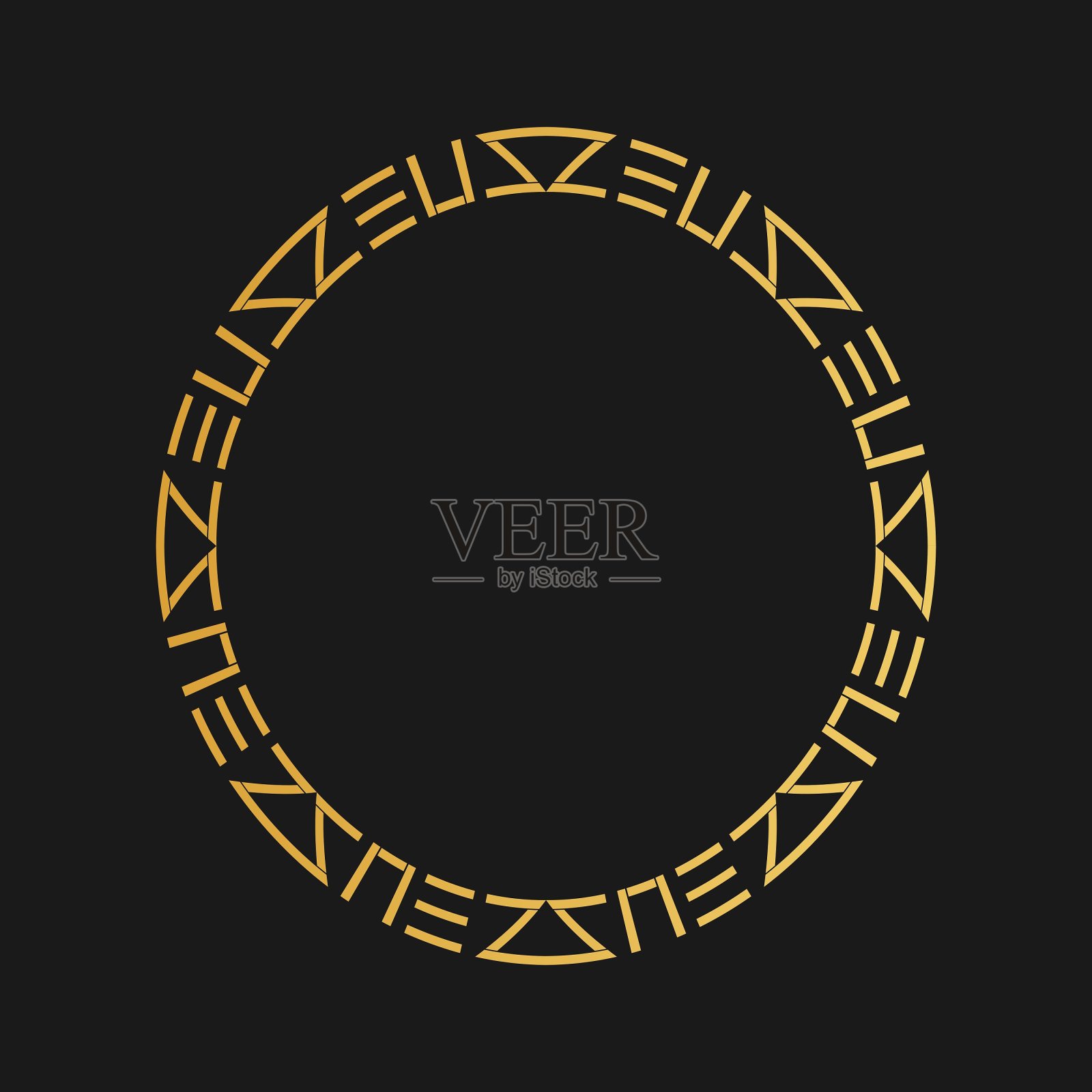 伊斯兰装饰。华丽的元素设计的地方，文字，婚礼请柬，贺卡。插画图片素材