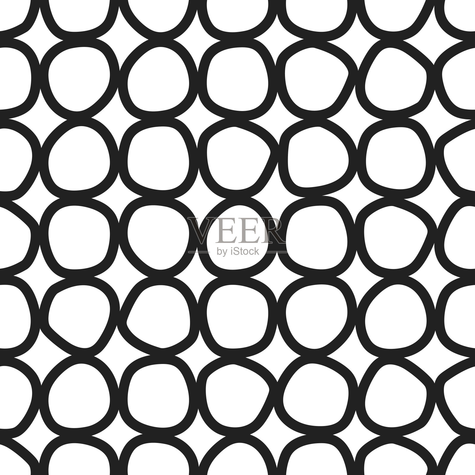 无缝抽象图案与黑色破旧斑点在白色背景。几何背景。插画图片素材