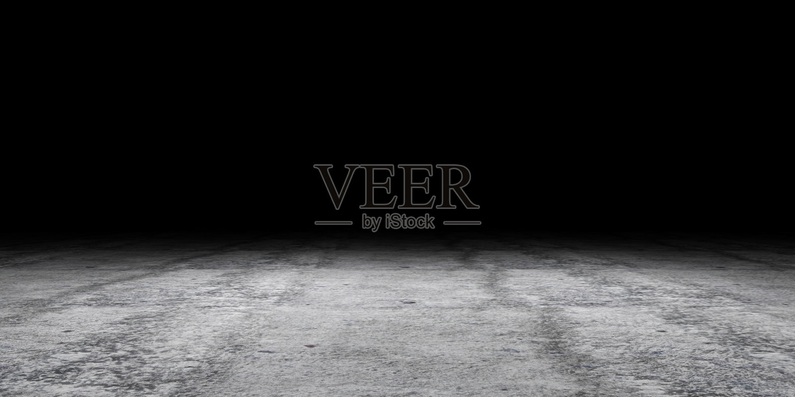 空的混凝土地板在黑暗照片摄影图片