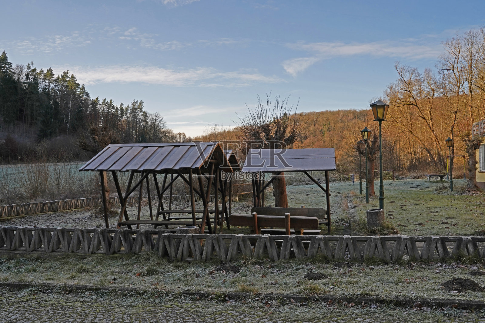 在艾森伯格的Amtsschreiber工厂休息照片摄影图片