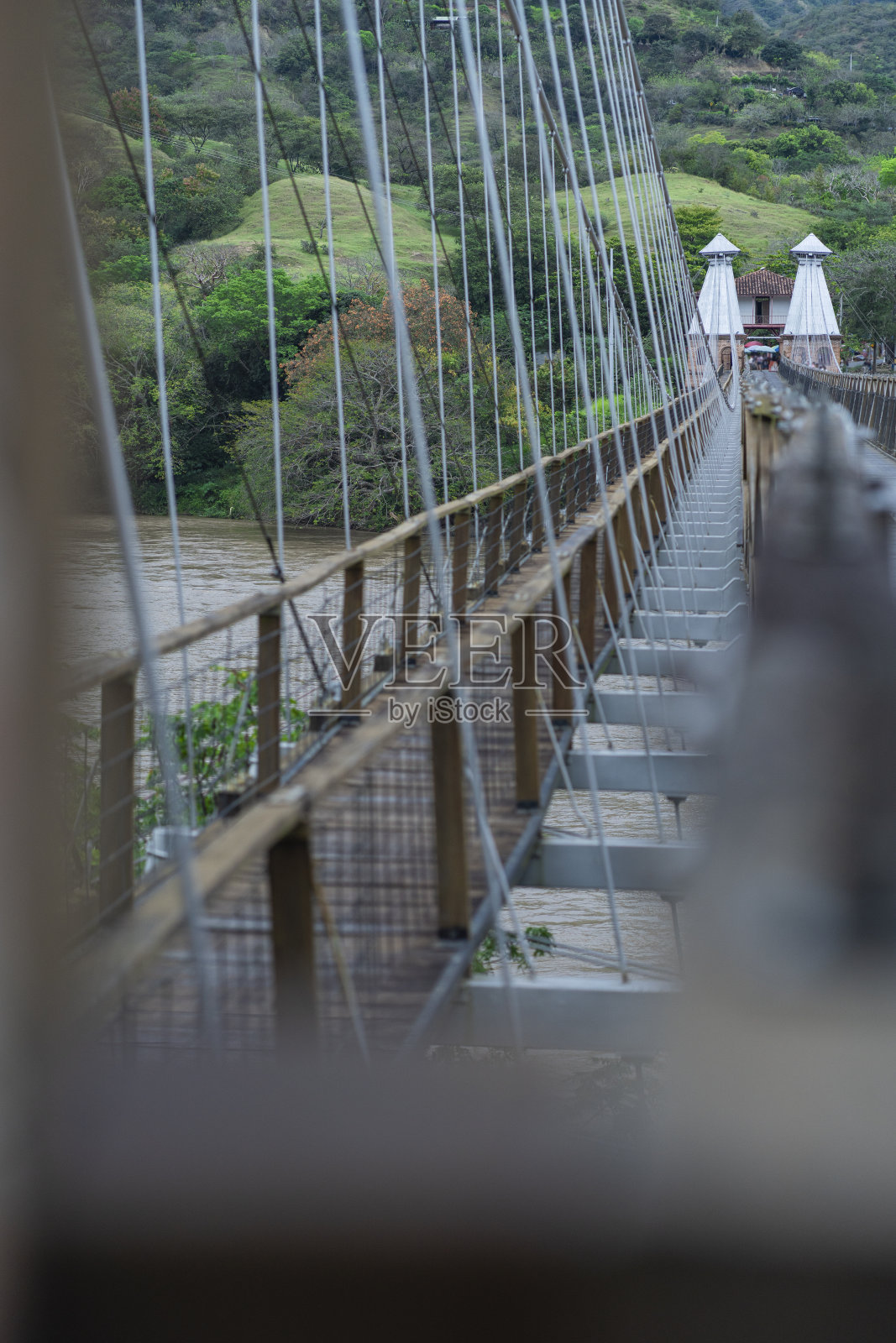 哥伦比亚安蒂奥基亚的圣菲西部大桥照片摄影图片