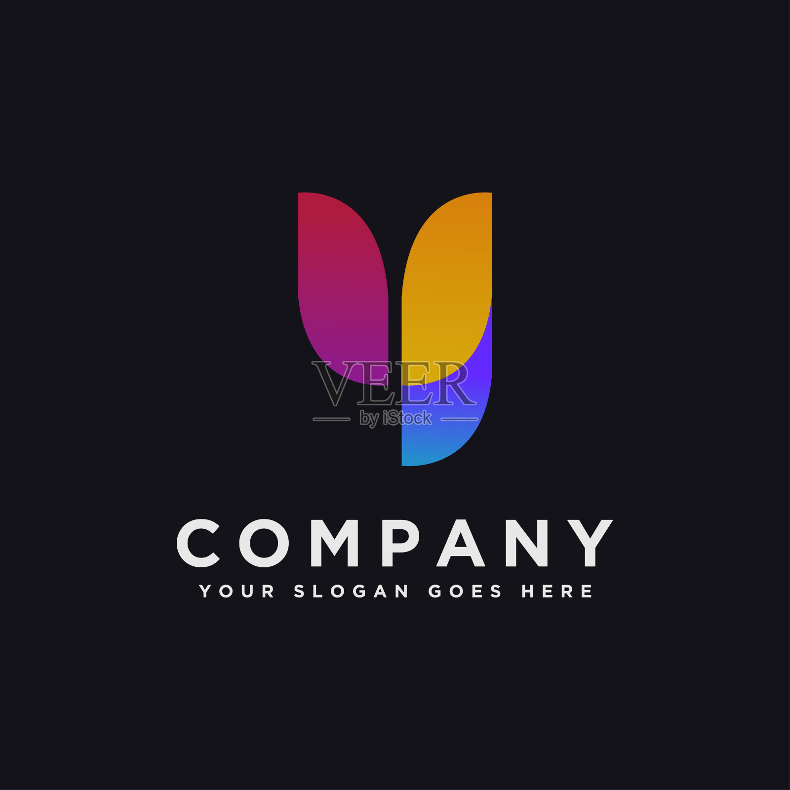 抽象的Y字母标志图标插画图片素材