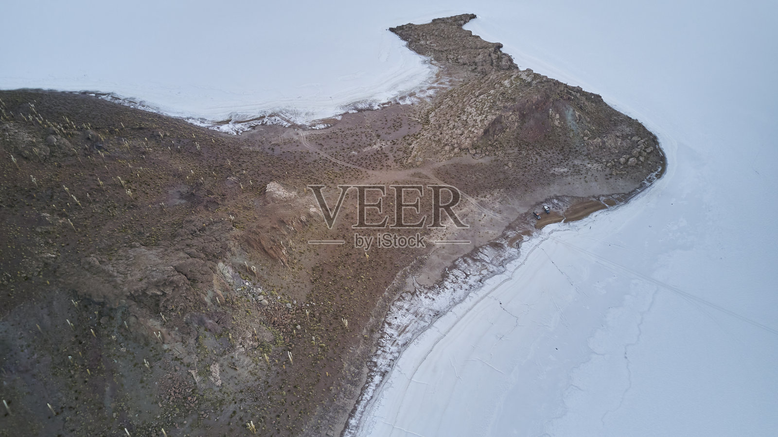 乌尤尼盐沼，图努帕盐沼，世界上最大的盐沼，位于玻利维亚安第斯山脉的高原上。世界上最大的锂源，南美洲最受欢迎的旅游目的地照片摄影图片