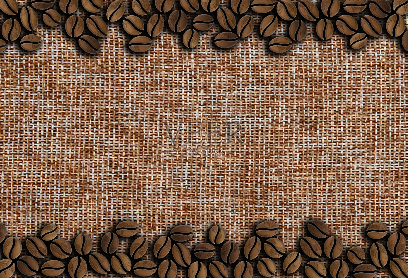 许多烘焙咖啡豆装饰在木制背景插图照片摄影图片