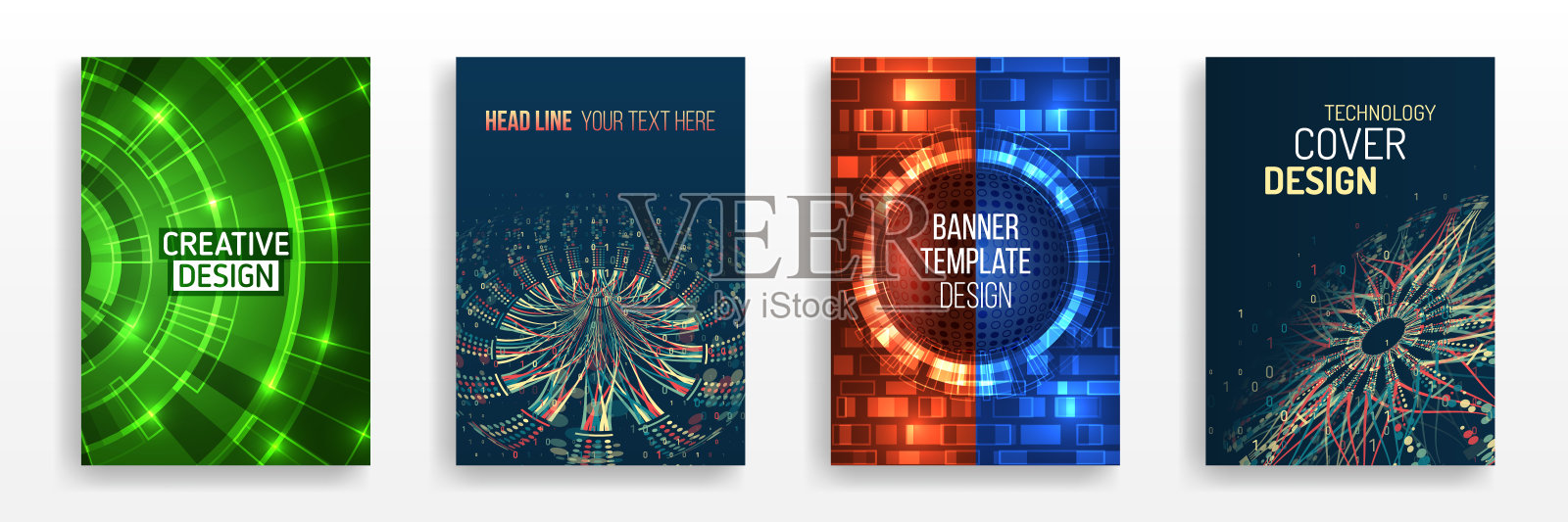 数字技术与现代科学概念。矢量模板的小册子或封面。过滤机算法。排序数据数组。商业布局，未来的宣传册，传单，展示设计模板素材