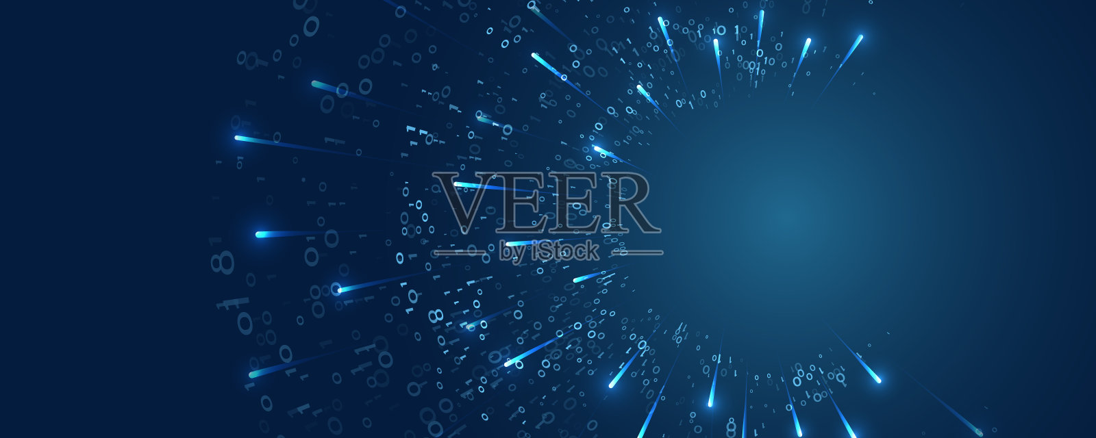 数据库矢量的概念。摘要技术背景由二进制代码组成。一个未来的二进制数据流过滤机算法。插画图片素材