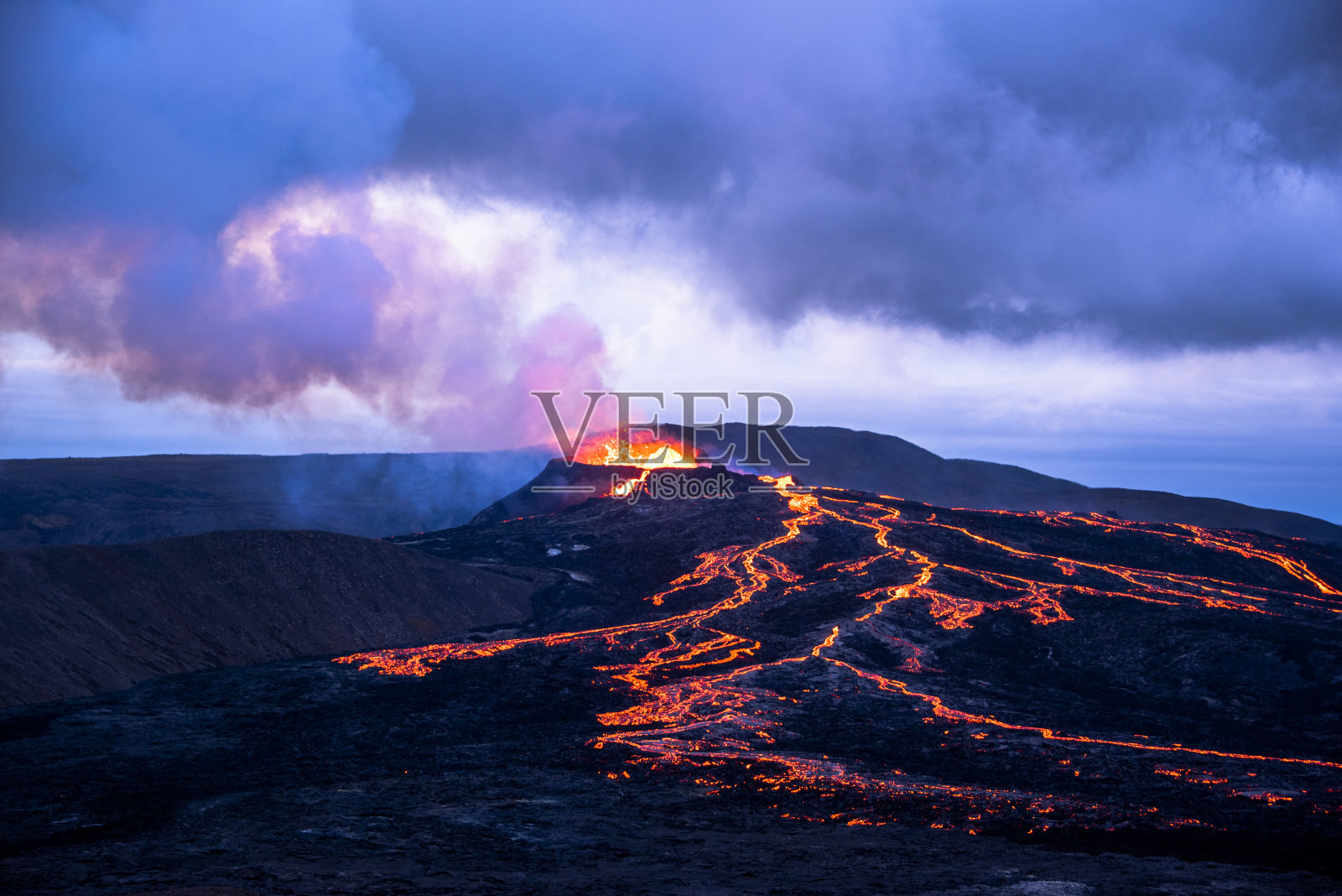 2021年08 19 Fagradalsfjall火山和熔岩13照片摄影图片