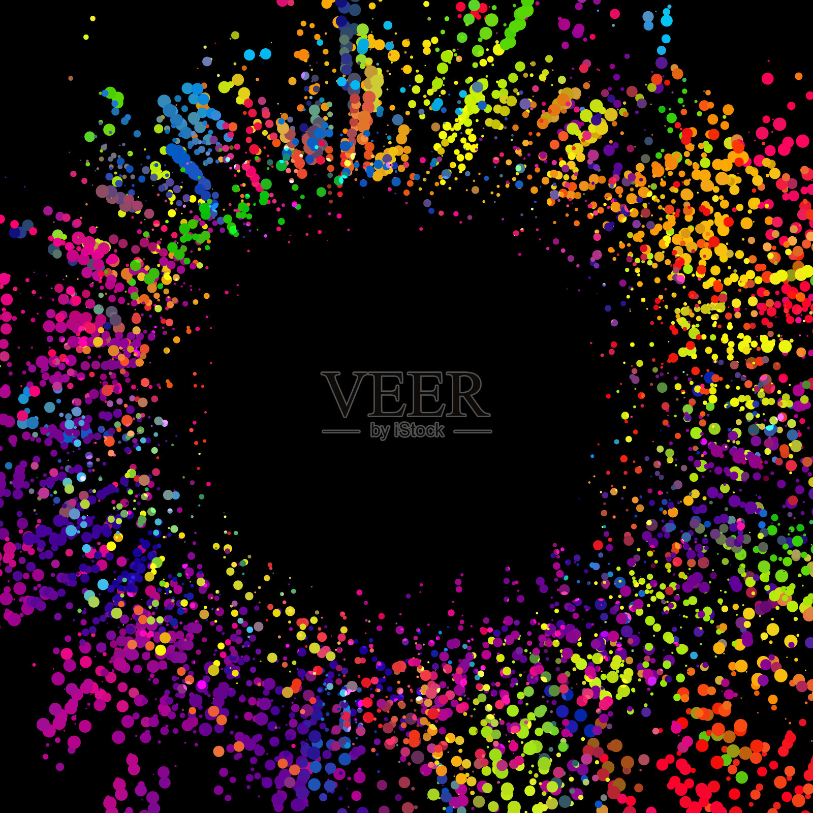 现代风格的明亮抽象形象。插画图片素材