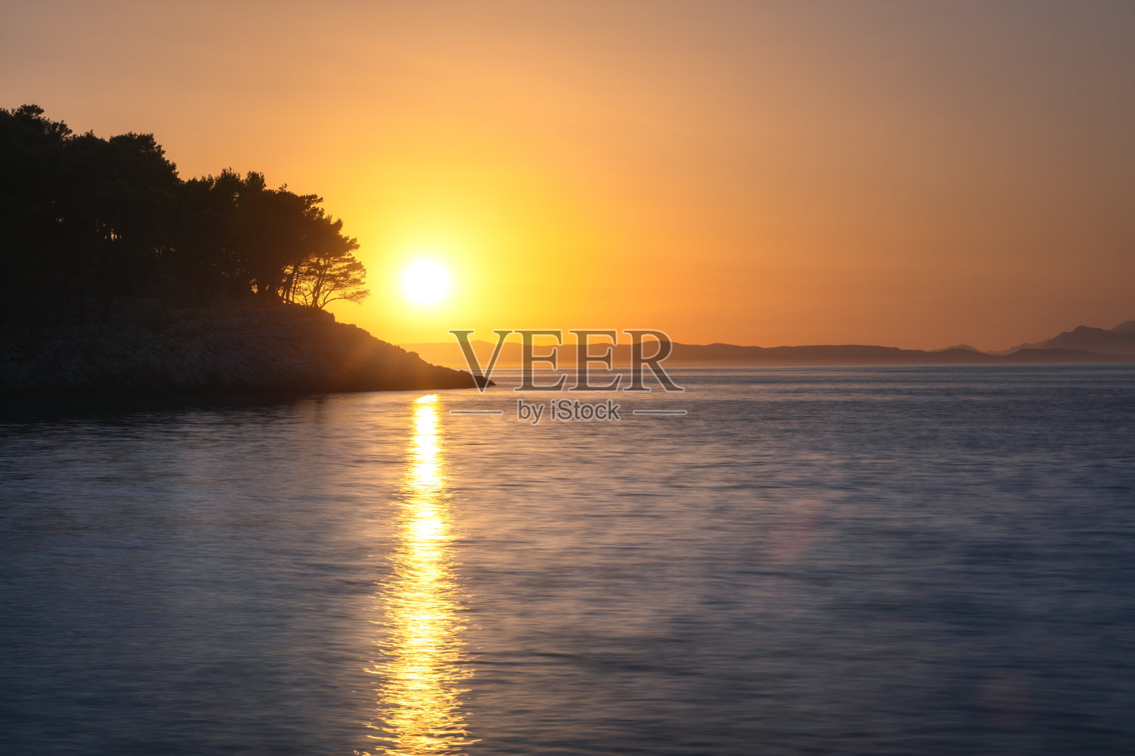 海上日落照片摄影图片