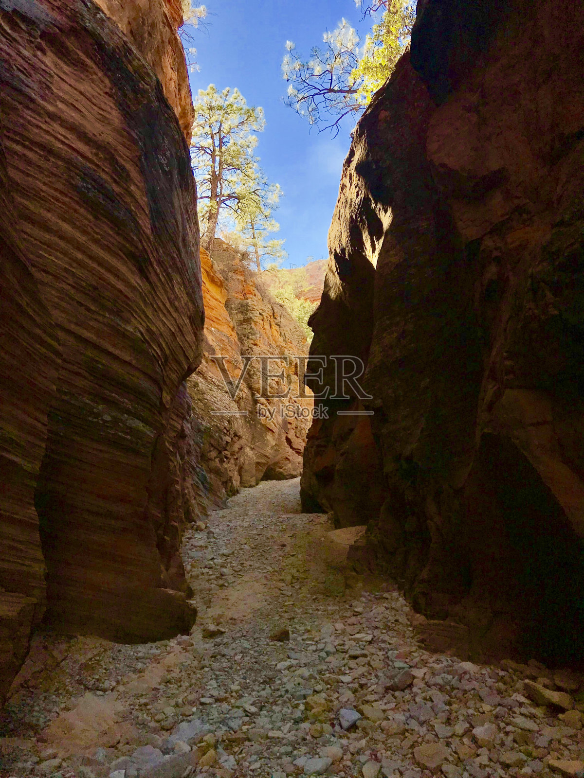 犹他州的狭缝峡谷照片摄影图片