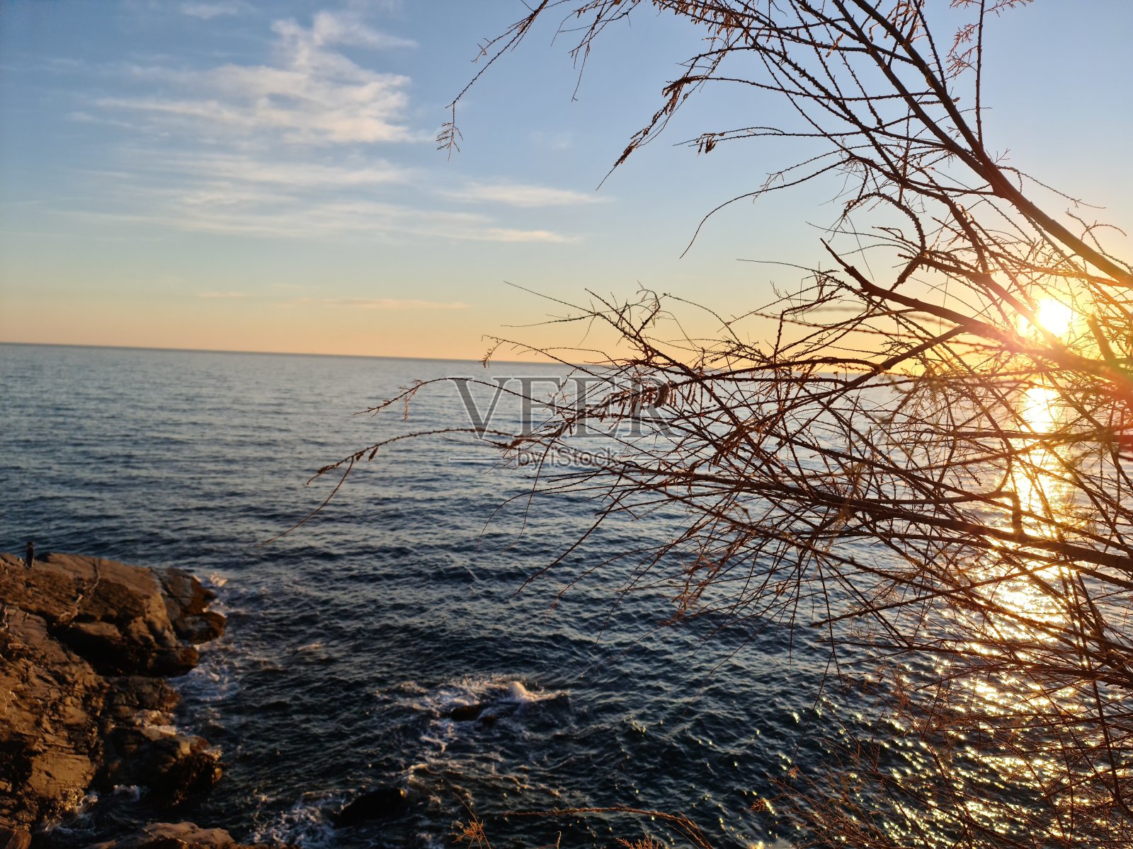 海上的日落照片摄影图片