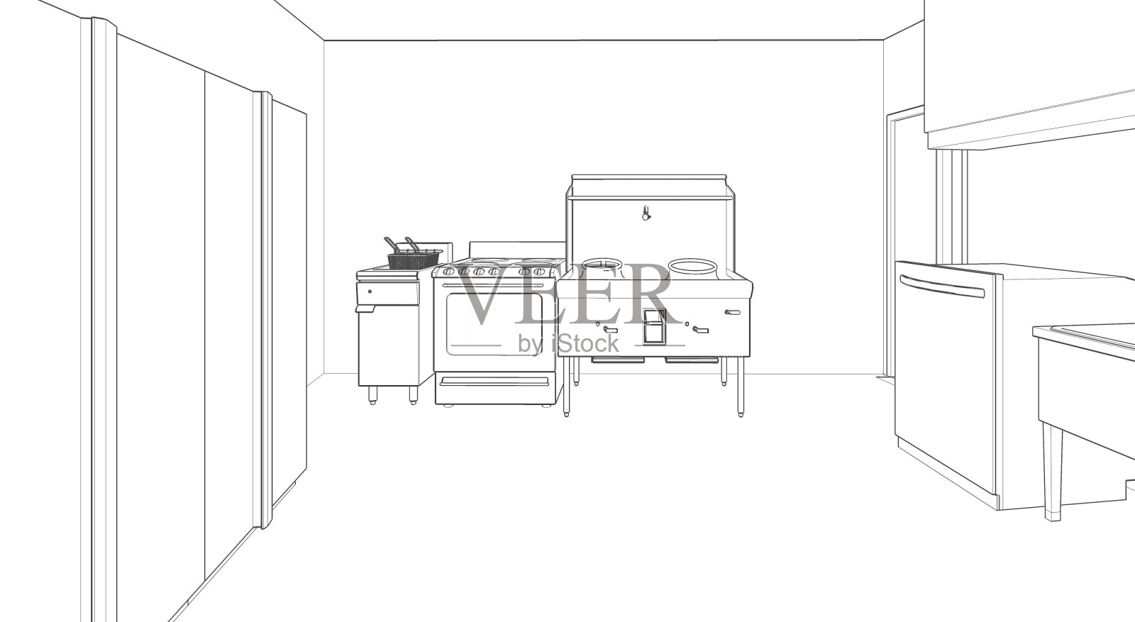 建筑图纸插画图片素材