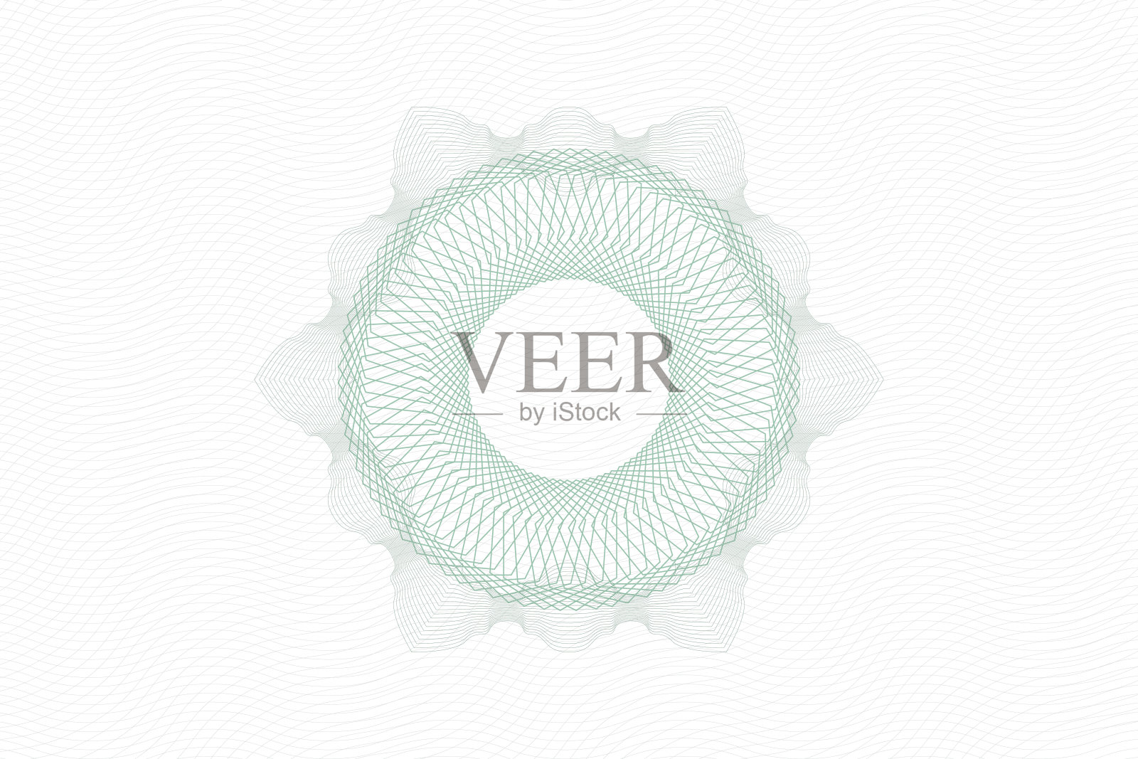 抽象莲座或花冠背景。线艺术矢量插图。插画图片素材