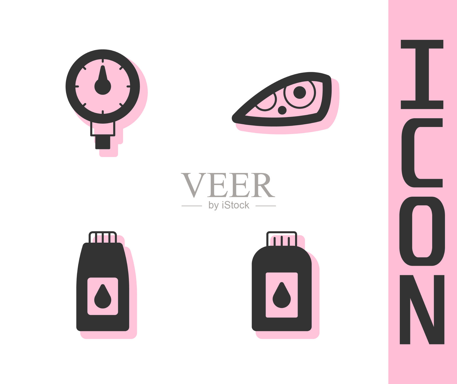 设定汽油机油罐胎压图标素材