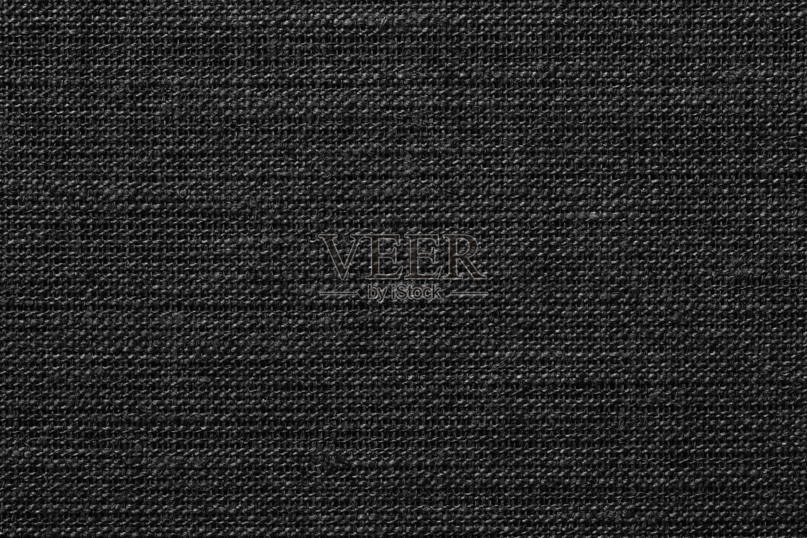 黑色亚麻布面料纹理，天然亚麻底色照片摄影图片