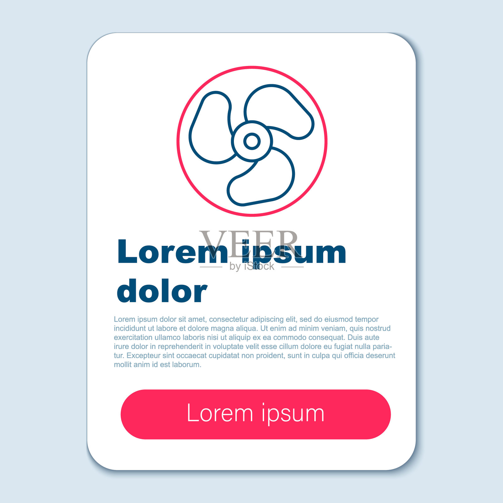 线舷外船马达图标孤立在灰色背景上。船的引擎。色彩斑斓的轮廓的概念。向量插画图片素材