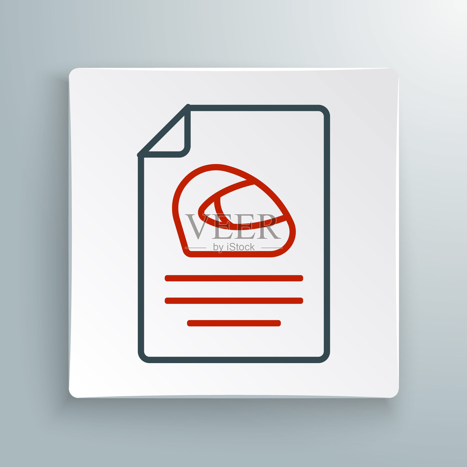 直线赛车头盔图标孤立在白色背景上。极限运动。运动设备。色彩斑斓的轮廓的概念。向量图标素材