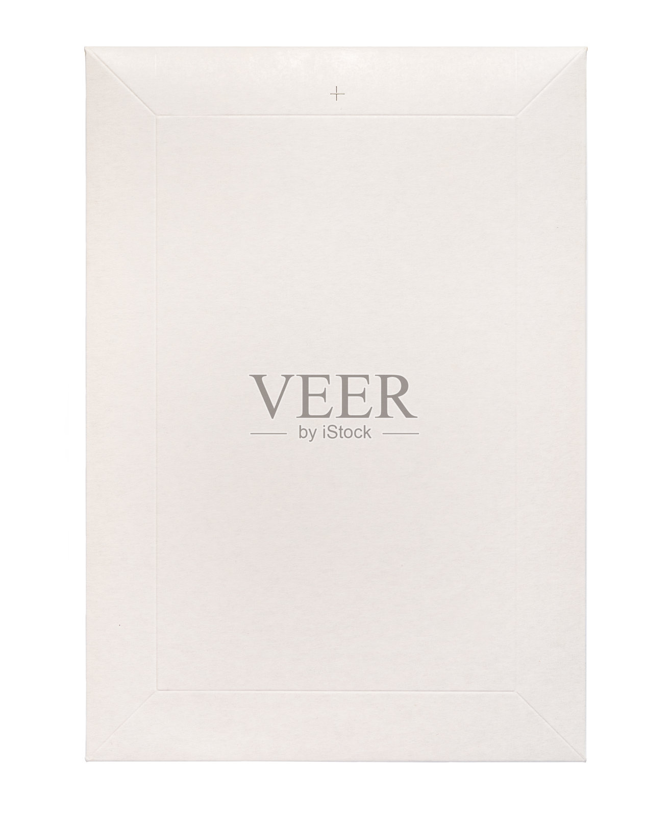 白色信封C4孤立背景。俯视图照片摄影图片