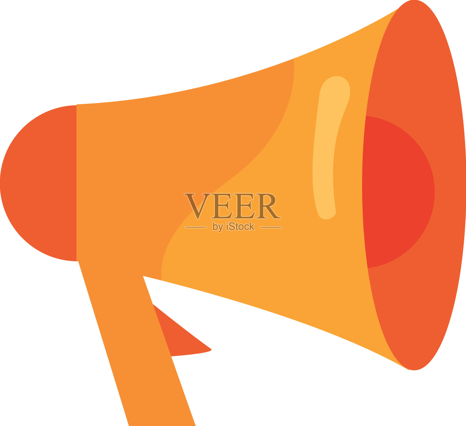 金色的扩音器的声音设计元素图片