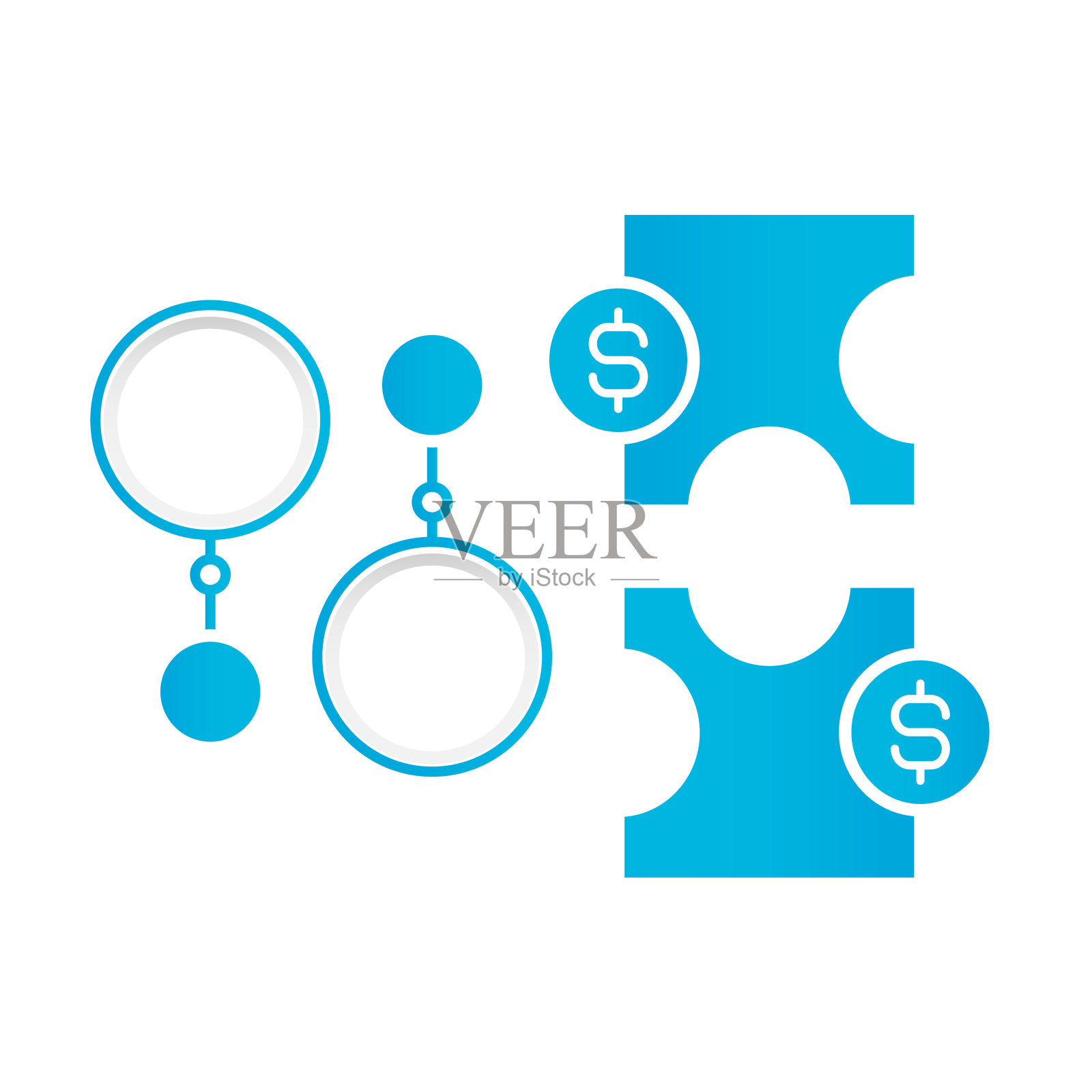 预算技能信息图表设计元素集插画图片素材