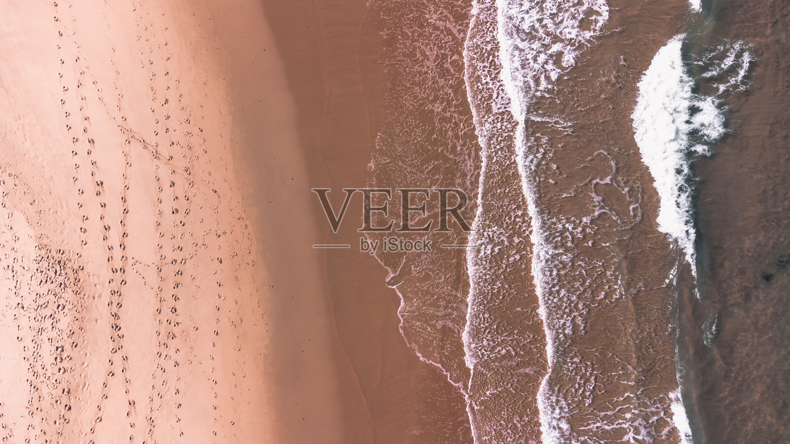 海滩航空摄影照片摄影图片