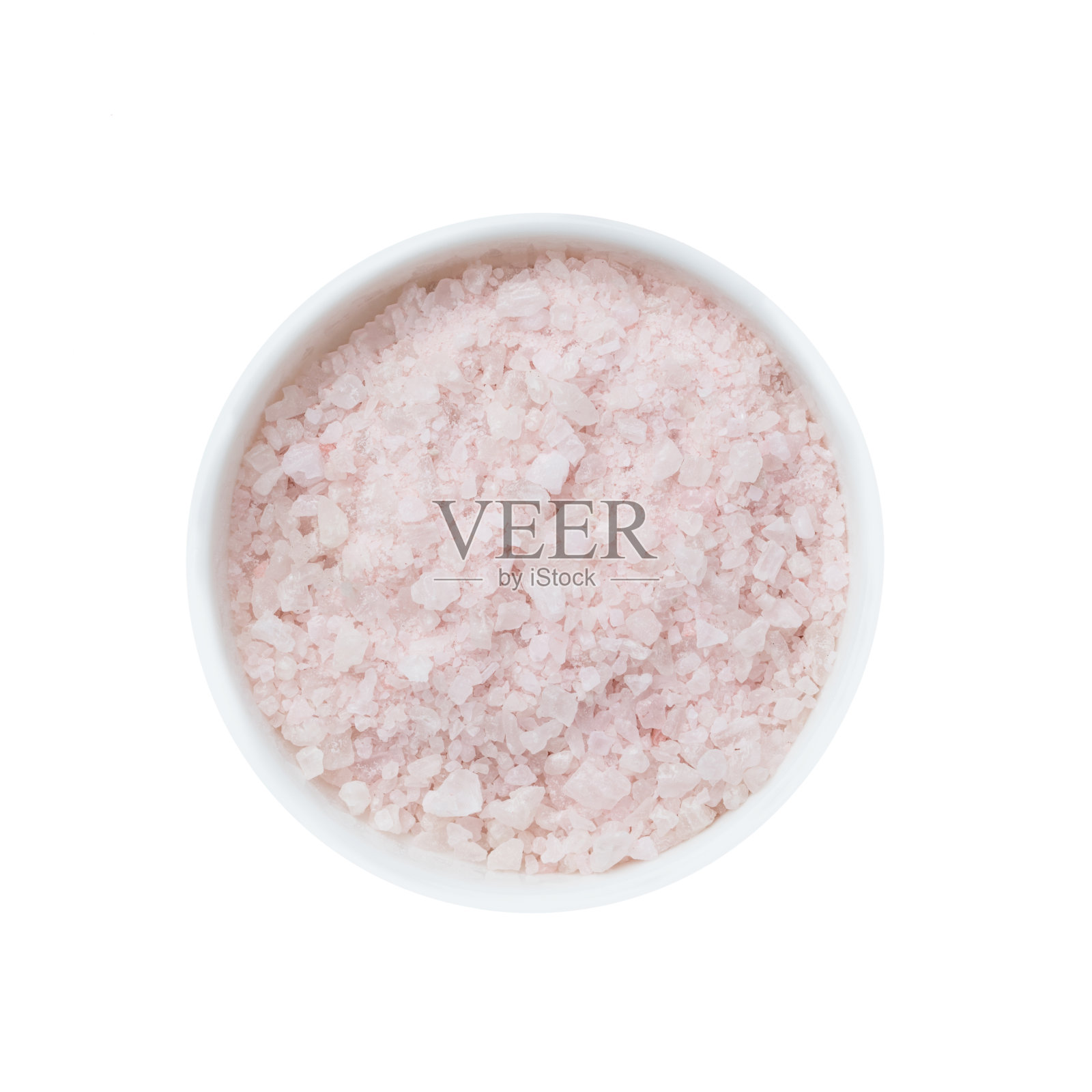 芳香的薰衣草喜马拉雅海盐。俯视图，复制空间。家庭spa。芳香疗法照片摄影图片