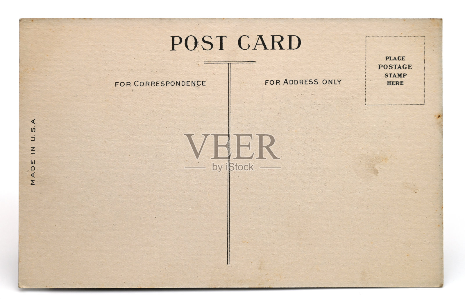 的空白明信片。照片摄影图片