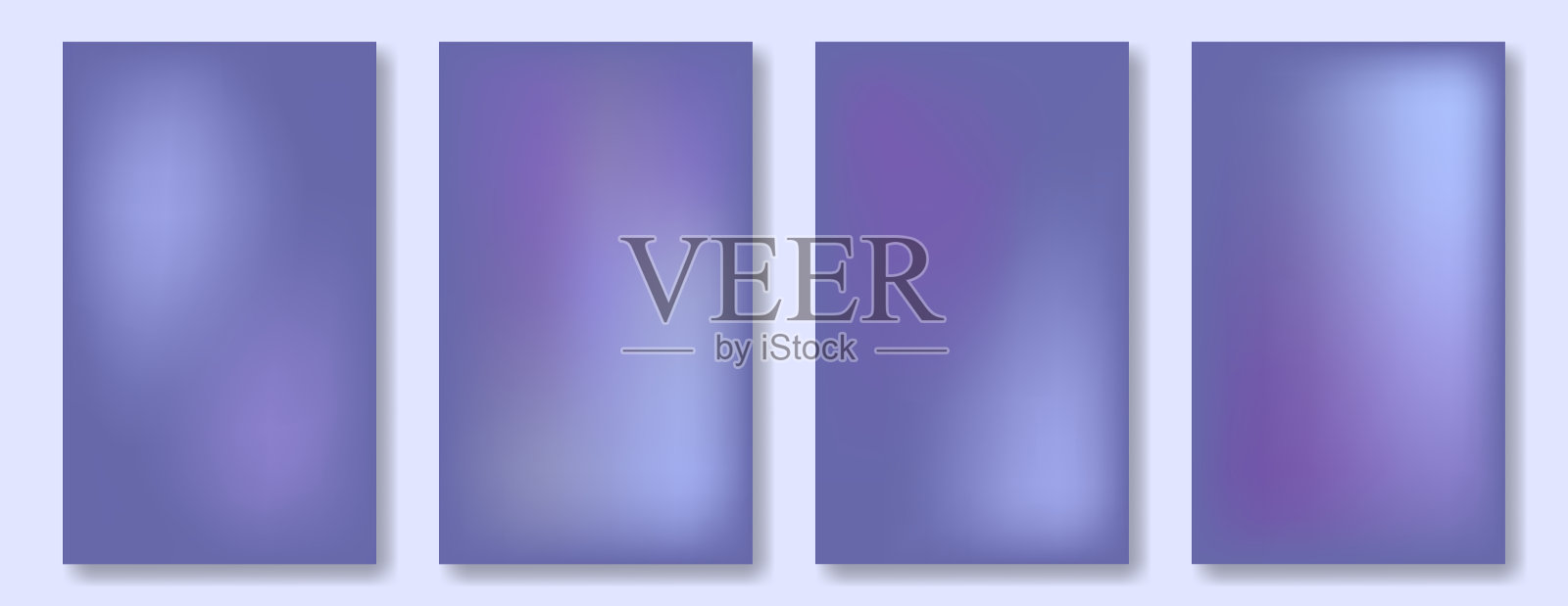 一组垂直抽象柔和的梯度在时尚丁香色2022 -非常佩里。海报或社交媒体发帖的背景。插画图片素材
