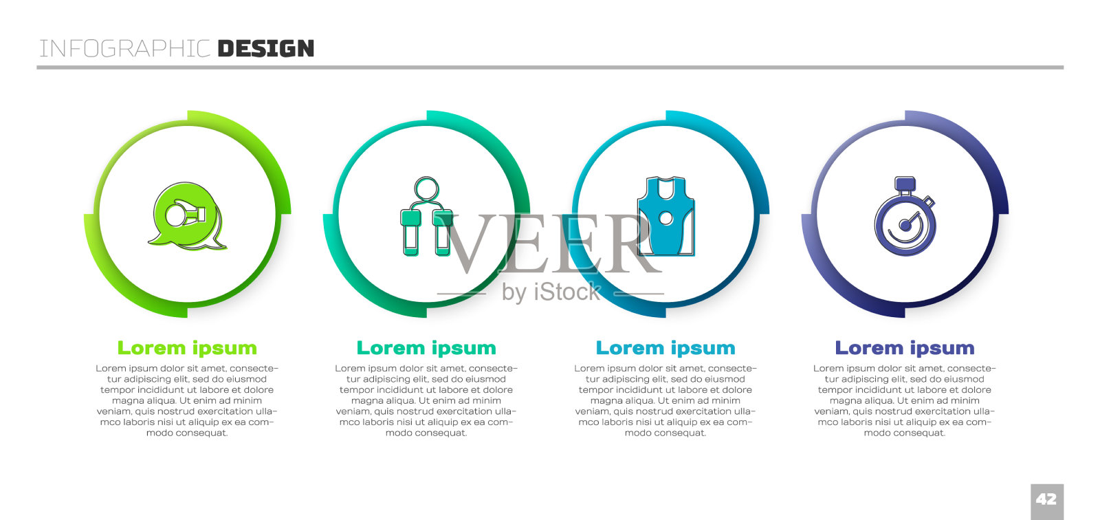 设置拳击手套，跳绳运动衫和t恤插画图片素材